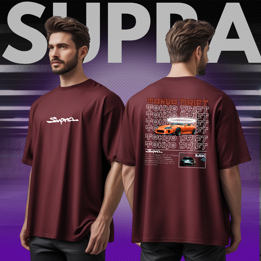 Tokyo Drift Supra MK4 T-Shirt – Iconic Drift Car Design